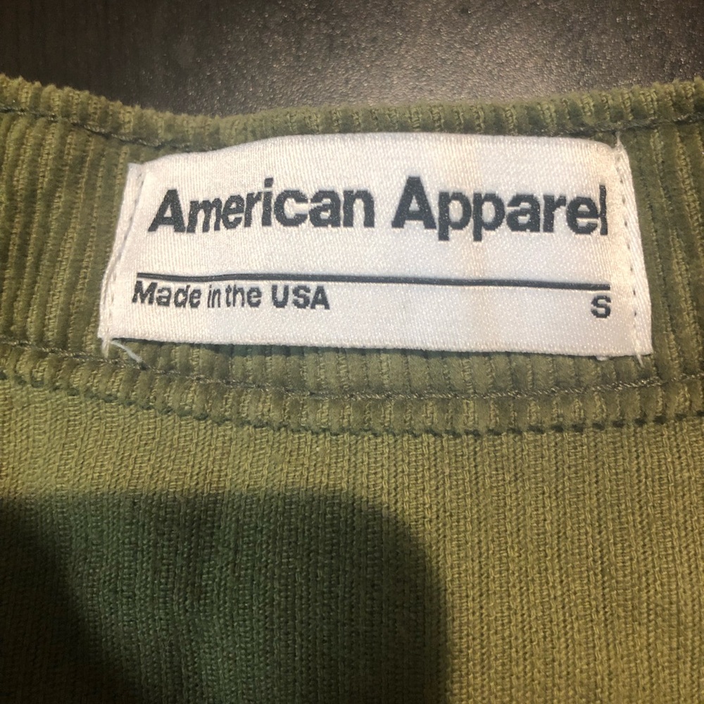 Green American apparel mini tennis skirt small!
